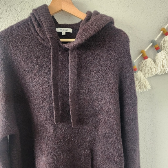 Madewell Dark Purple Hoodie Sweatshirt - Picture 5 of 11